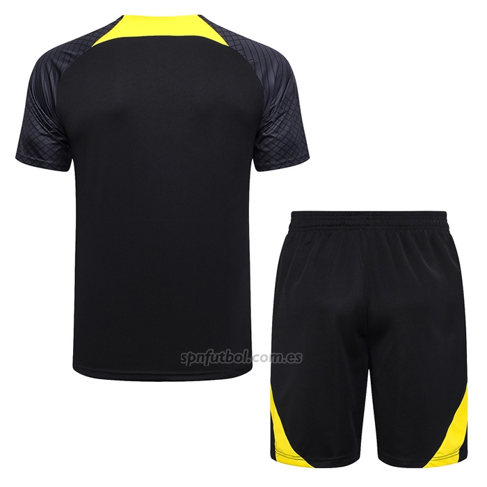 Chandal del Paris Saint-Germain Jordan Manga Corta 2023-2024 Negro - Pantalon Corto